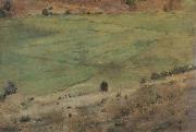 Fernand Khnopff In Fosset.Grass oil painting reproduction